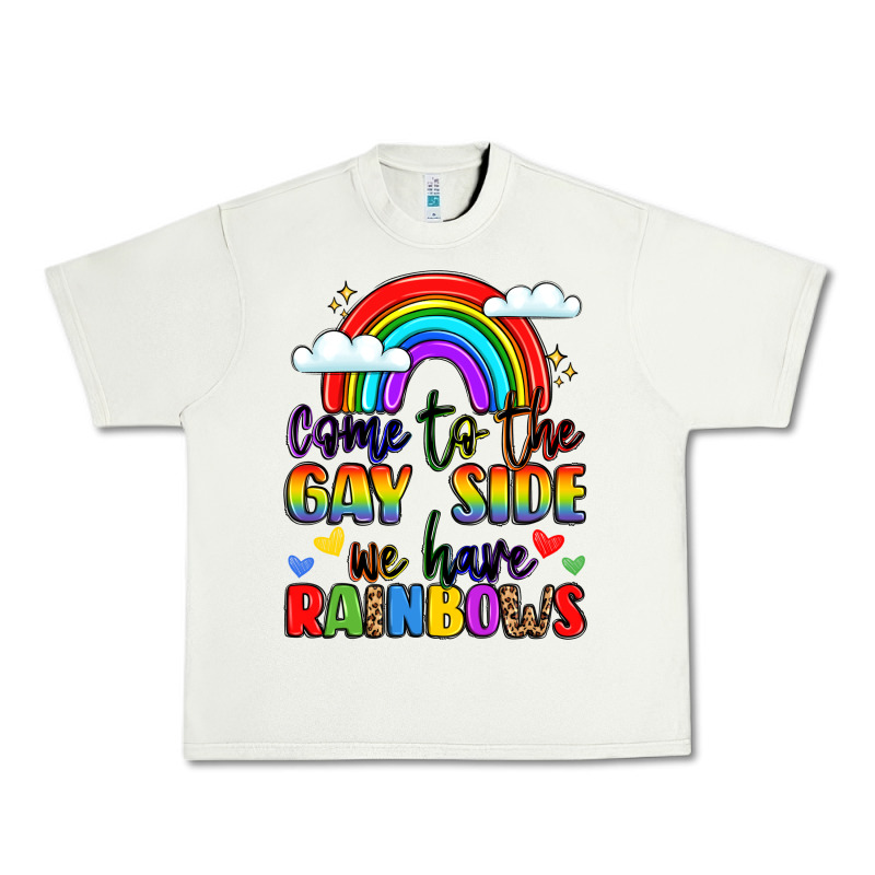 Come To The Gay Side We Have Rainbows Urban Heavy Tee by LillyAllenDesigns | Teevron
