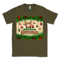 Army Green just a girl who loves christmas tumbler Classic Tee - BundleAndBundleShop