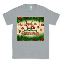 Heather Grey just a girl who loves christmas tumbler Classic Tee - BundleAndBundleShop