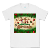White just a girl who loves christmas tumbler Classic Tee - BundleAndBundleShop