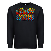 Black Hot mess mom Mother's Day Premium Sweatshirt - FaDigitalArtStudio