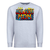 Heather Grey Hot mess mom Mother's Day Premium Sweatshirt - FaDigitalArtStudio
