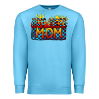 Ocean Blue Hot mess mom Mother's Day Premium Sweatshirt - FaDigitalArtStudio