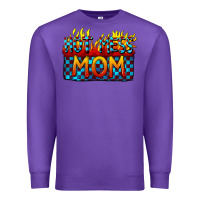 Purple Hot mess mom Mother's Day Premium Sweatshirt - FaDigitalArtStudio