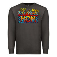 Smoke Hot mess mom Mother's Day Premium Sweatshirt - FaDigitalArtStudio