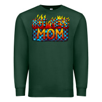 Sports Green Hot mess mom Mother's Day Premium Sweatshirt - FaDigitalArtStudio