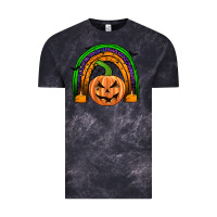 Cloud Black halloween rainbow Vintage Tee - JahusDesignShop