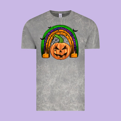 Halloween Rainbow Vintage Tee Designed By Jahusdesignshop
