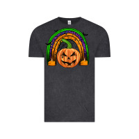 Vintage Black halloween rainbow Vintage Tee - JahusDesignShop