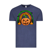 Vintage Denim halloween rainbow Vintage Tee - JahusDesignShop