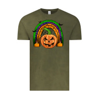 Vintage Olive halloween rainbow Vintage Tee - JahusDesignShop