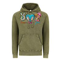 Vintage Olive Peace Love Easter Jesus Vintage Hoodie - BundleAndBundleShop