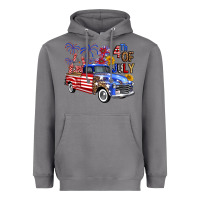 Storm Western Truck Fourth Of July America Heavyweight Hoodie - FaDigitalArtStudio