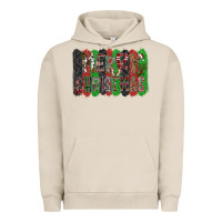 Pigment French Oak Merry Christmas Urban Hoodie - CowhideDigitalArt