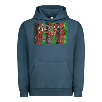 Pigment Midnight Navy Merry Christmas Urban Hoodie - CowhideDigitalArt
