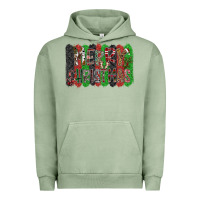 Pigment Oil Green Merry Christmas Urban Hoodie - CowhideDigitalArt