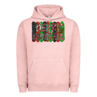 Pigment Salmon Merry Christmas Urban Hoodie - CowhideDigitalArt