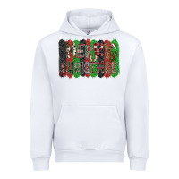 White Merry Christmas Urban Hoodie - CowhideDigitalArt