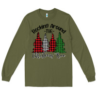 Army Green Rockin' Around The Christmas Tree Long Sleeve Tee - Bettercallsaul