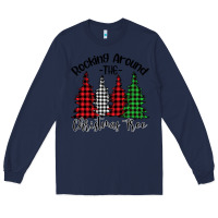 Navy Rockin' Around The Christmas Tree Long Sleeve Tee - Bettercallsaul