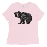Bubblegum Pink Sloth Bear Ladies Tee - LillyAllenDesigns
