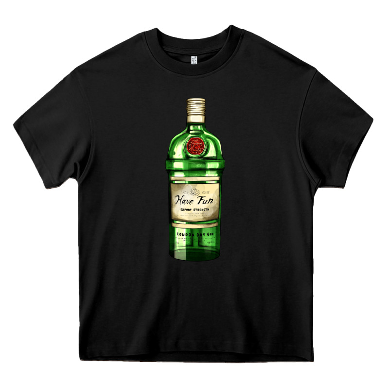Have Fun Gin Bottle Heavy Core Tee by AdoDesignShop | Teevron