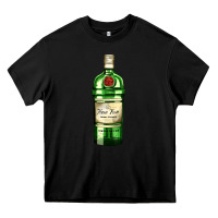 Black have fun gin bottle Heavy Core Tee - AdoDesignShop