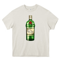 Cream have fun gin bottle Heavy Core Tee - AdoDesignShop