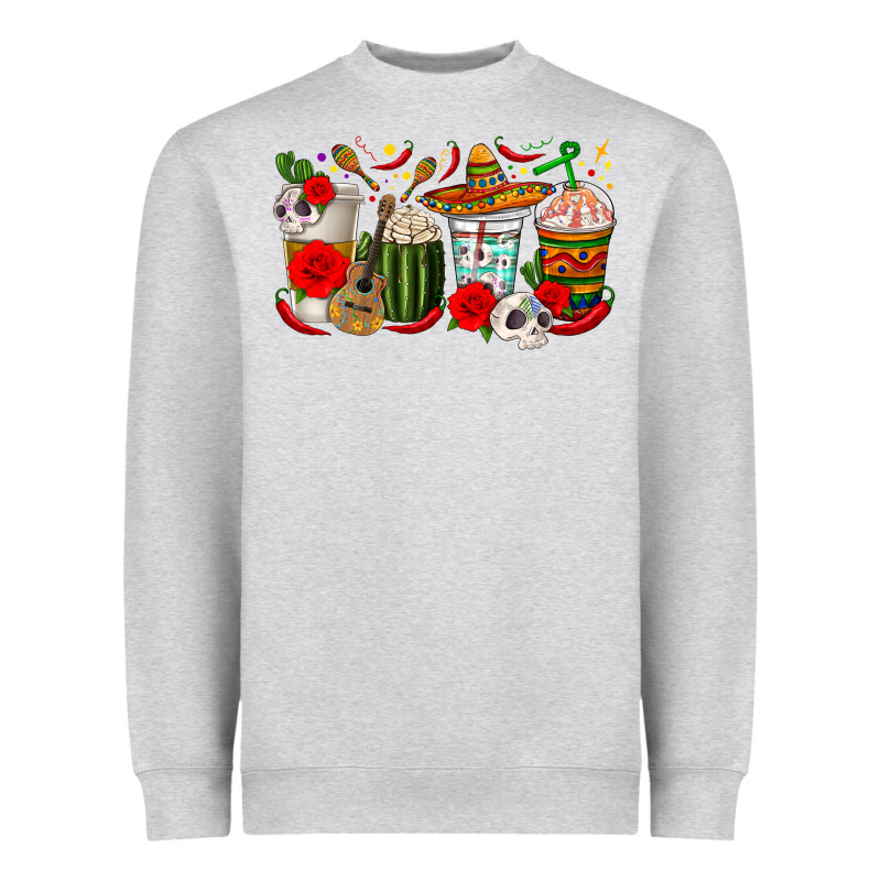 Hispanic Heritage Month Coffee Cups Heavyweight Sweatshirt by texasbilliewilder | Teevron