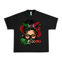 Black mexicana woman messy bun Urban Heavy Tee - LillyAllenDesigns