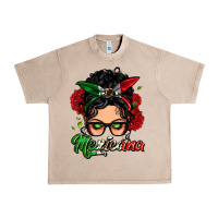 French Oak mexicana woman messy bun Urban Heavy Tee - LillyAllenDesigns