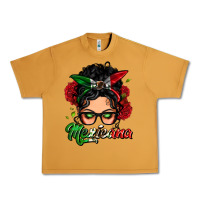 Peanut Butter mexicana woman messy bun Urban Heavy Tee - LillyAllenDesigns