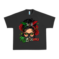 Pigment Black mexicana woman messy bun Urban Heavy Tee - LillyAllenDesigns