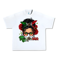 White mexicana woman messy bun Urban Heavy Tee - LillyAllenDesigns