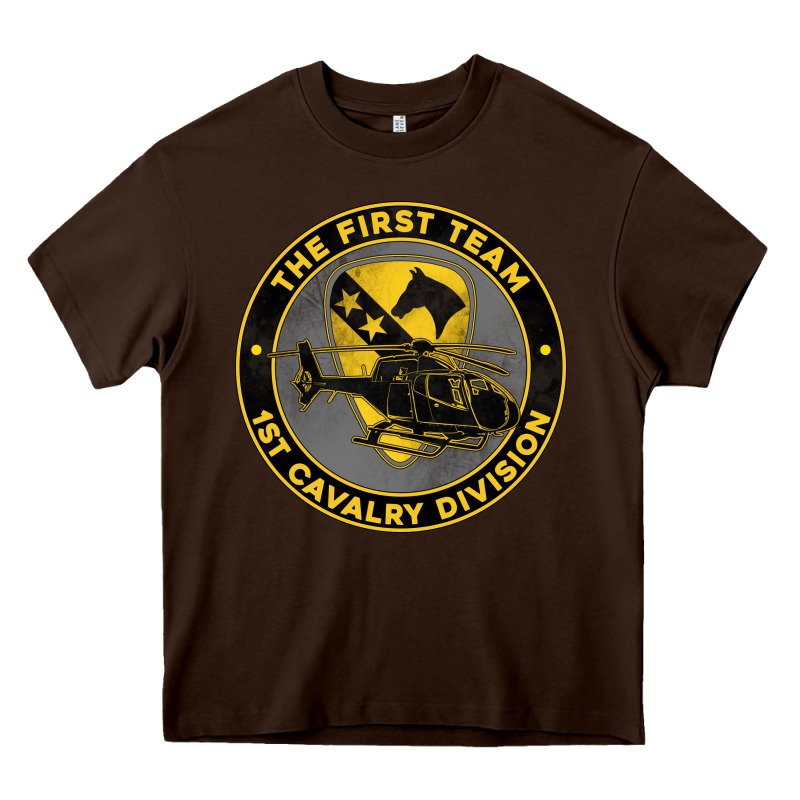 The First Team 1st Cavalry Division Heavy Core Tee by Jasminsmagicworld | Teevron
