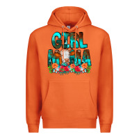Carrot Girl Mama Flowers Cow Premium Hoodie - CowCowDesign