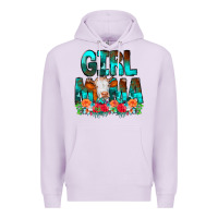 Lilac Girl Mama Flowers Cow Premium Hoodie - CowCowDesign