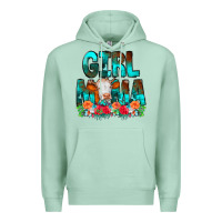 Seafoam Girl Mama Flowers Cow Premium Hoodie - CowCowDesign