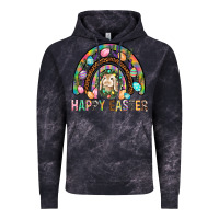 Cloud Black Happy Easter Rainbow Vintage Hoodie - BundleAndBundleShop