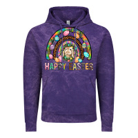 Cloud Purple Happy Easter Rainbow Vintage Hoodie - BundleAndBundleShop