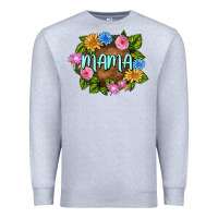 Heather Grey Mama Mother's Day Premium Sweatshirt - FaDigitalArtStudio