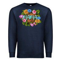 Navy Mama Mother's Day Premium Sweatshirt - FaDigitalArtStudio