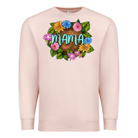 Pale Pink Mama Mother's Day Premium Sweatshirt - FaDigitalArtStudio