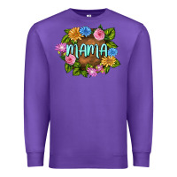 Purple Mama Mother's Day Premium Sweatshirt - FaDigitalArtStudio