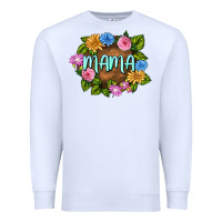 White Mama Mother's Day Premium Sweatshirt - FaDigitalArtStudio