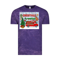 Cloud Purple christmas is coming tumbler Vintage Tee - BundleAndBundleShop