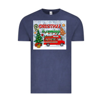 Vintage Denim christmas is coming tumbler Vintage Tee - BundleAndBundleShop