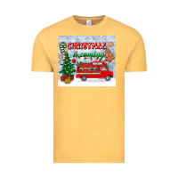 Vintage Mustard christmas is coming tumbler Vintage Tee - BundleAndBundleShop