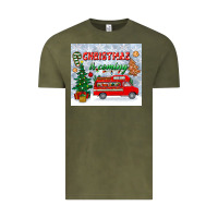 Vintage Olive christmas is coming tumbler Vintage Tee - BundleAndBundleShop