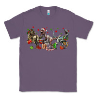 Lavender Three Christmas Dinosaurs Classic Tee - LillyAllenDesigns